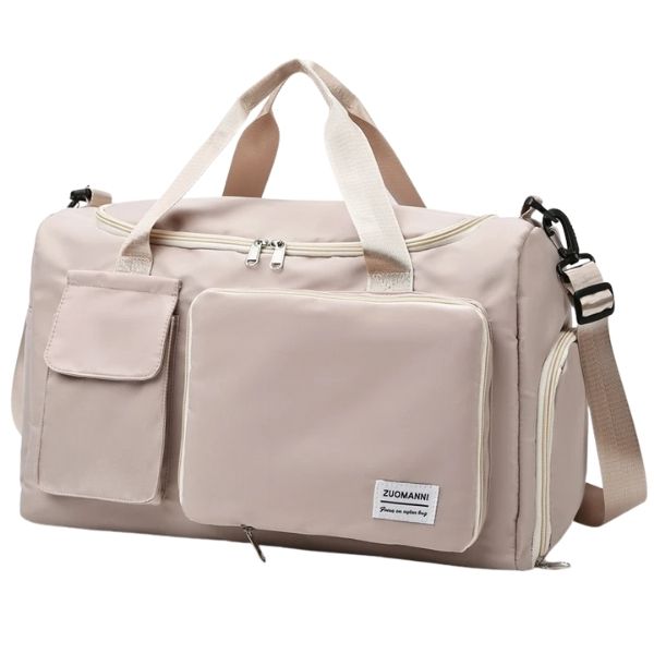 sac de voyage femme - sac de voyage - sac de voyage bandoulière - sac de voyage femme bandoulière - sac de voyage avec compartiment chaussures - sac bandoulière - sac de voyage cabine - sac de voyage avion - sac bagages à main - VoyagerZen -