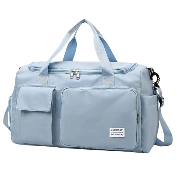 sac de voyage femme - sac de voyage - sac de voyage bandoulière - sac de voyage femme bandoulière - sac de voyage avec compartiment chaussures - sac bandoulière - sac de voyage cabine - sac de voyage avion - sac bagages à main - VoyagerZen -