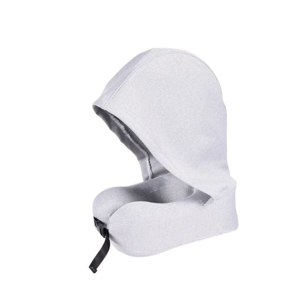 coussin de voyage - coussin pour avion - coussin pour train - coussin pour voiture - coussin pour bureau - coussin à mémoire de forme - coussin de voyage mémoire de forme - VoyagerZen - coussin de voyage en forme de U - coussin cervical voyage - coussin cou voyage - coussin de voyage à capuche -