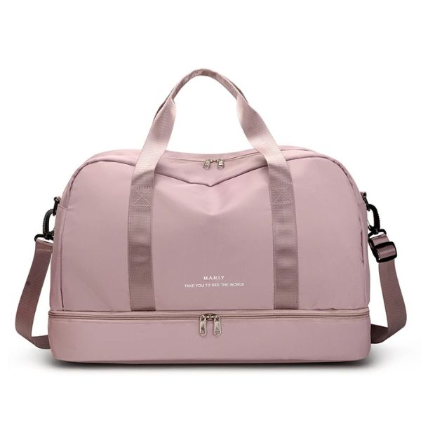 sac de voyage femme - sac de voyage - sac de voyage bandoulière - sac de voyage femme bandoulière - sac de voyage avec compartiment chaussures - sac bandoulière - sac de voyage cabine - sac de voyage avion - sac bagages à main - VoyagerZen -