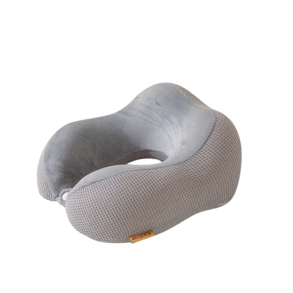 coussin de voyage - coussin pour avion - coussin pour train - coussin pour voiture - coussin pour bureau - coussin à mémoire de forme - coussin de voyage mémoire de forme - VoyagerZen - coussin de voyage en forme de U - coussin cervical voyage - coussin cou voyage - coussin de voyage à capuche -