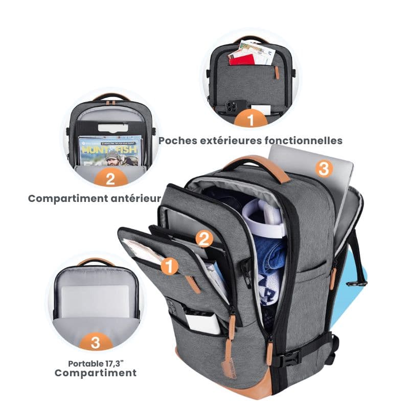sac a dos - sac a dos extensible - sac a dos usb - sac a dos homme - sac a dos voyage - sac a dos ordinateur