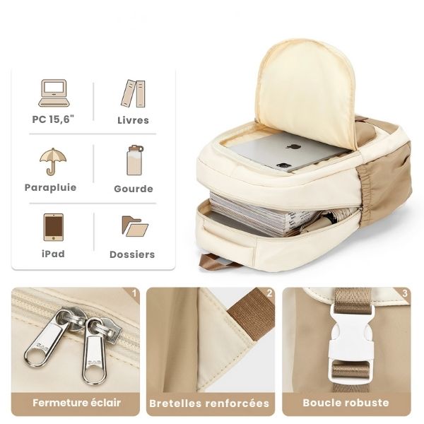 sac a dos de voyage - sac a dos etudiant - sac a dos - sac a dos cabine - sac - sac a dos femme - sac a dos pour ordinateur portable - sac a dos pc portable - VoyagerZen -