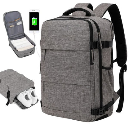 sac a dos de voyage - sac a dos - sac a dos femme - sac a dos homme - sac a dos port usb - sac a dos compartiment chaussure - sac a dos multiple compartiment - sac a dos imperméable - 