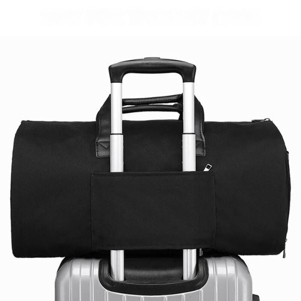 sac de voyage - sac de voyage bandoulière - sac bandoulière - sac de voyage cabine - sac de voyage avion - sac bagages à main - VoyagerZen - sac de voyage homme - sac de voyage bandoulière homme - sac de sport - sac de voyage avec compartiment à chaussures - sac de voyage pour costume -