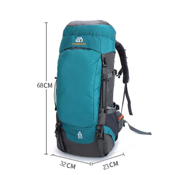 Sac à Dos de Randonnée 65L - Imperméable et Résistant - Glober™