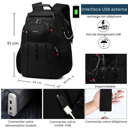 sac à dos - sac a dos voyage - sac a dos usb - sac a dos impermeable - sac a dos homme - sac a dos femme - sac a dos ordianateur portable - sac a dos pour pc - sac a dos 17 pouces