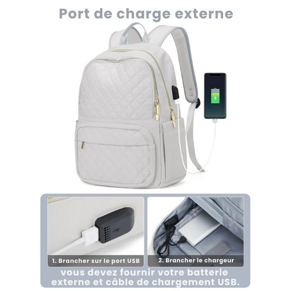 sac a dos de voyage pour femme - sac a dos femme - sac a dos - sac - sac de voyage femme - sac a dos pour ordinateur portable - sac a dos pc portable - sac a dos port usb - sac a dos cabine - VoyagerZen -