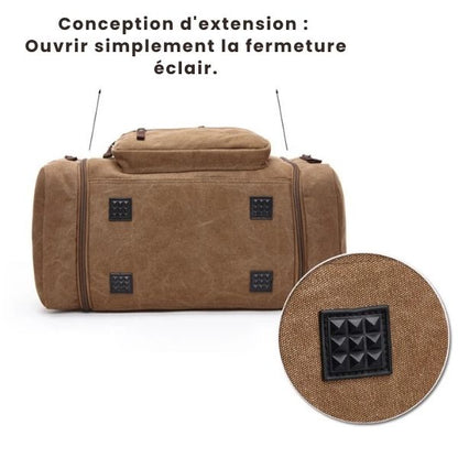 sac de voyage - sac de voyage bandoulière - sac bandoulière - sac de voyage cabine - sac de voyage avion - sac bagages à main - VoyagerZen - sac de voyage homme - sac de voyage bandoulière homme - sac de sport -