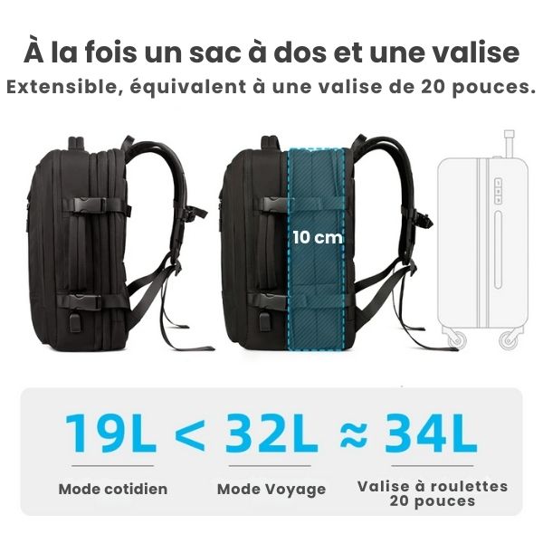 sac a dos de voyage extensible - sac a dos - sac a dos usb - sac a dos homme - sac a dos pour ordinateur portable - sac a dos port usb - sac a dos extensible - sac a dos pc portable - sac a dos 16 pouces - voyagerzen - sac a dos cabine -